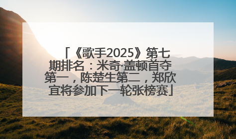 《歌手2025》第七期排名：米奇·盖顿首夺第一，陈楚生第二，郑欣宜将参加下一轮张榜赛