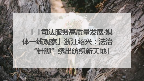 「司法服务高质量发展·媒体一线观察」浙江绍兴：法治“针脚”绣出纺织新天地