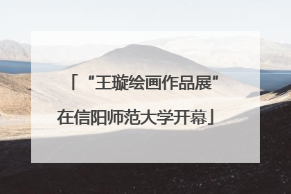 “王璇绘画作品展”在信阳师范大学开幕