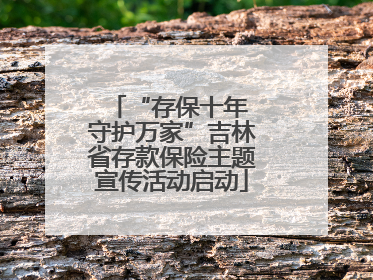 “存保十年 守护万家”吉林省存款保险主题宣传活动启动