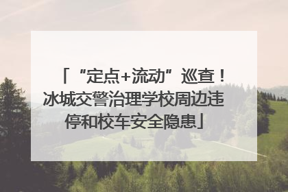 “定点+流动”巡查！冰城交警治理学校周边违停和校车安全隐患