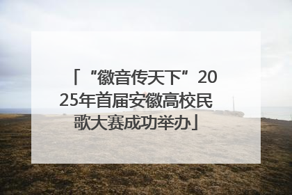 “徽音传天下”2025年首届安徽高校民歌大赛成功举办