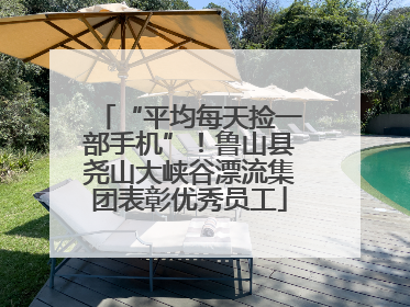 “平均每天捡一部手机”！鲁山县尧山大峡谷漂流集团表彰优秀员工
