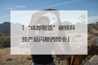 “成都智造”硬核科技产品闪耀西博会