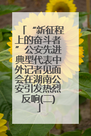 “新征程上的奋斗者”公安先进典型代表中外记者见面会在湖南公安引发热烈反响(二)