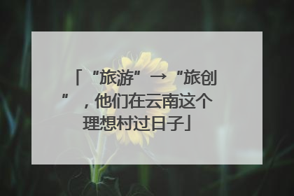 “旅游”→“旅创”，他们在云南这个理想村过日子