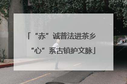 “赤”诚普法进茶乡 “心”系古镇护文脉