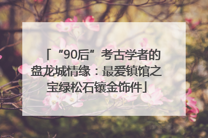 “90后”考古学者的盘龙城情缘：最爱镇馆之宝绿松石镶金饰件