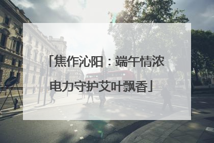 焦作沁阳：端午情浓 电力守护艾叶飘香