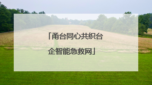 甬台同心共织台企智能急救网