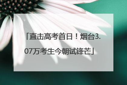 直击高考首日！烟台3.07万考生今朝试锋芒