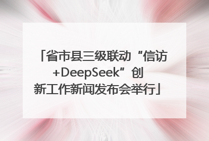 省市县三级联动“信访+DeepSeek”创新工作新闻发布会举行