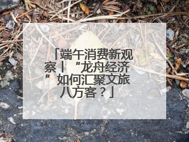 端午消费新观察丨“龙舟经济”如何汇聚文旅八方客？