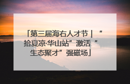 第三届海右人才节｜“拾夏凉·华山站”激活“生态聚才”强磁场