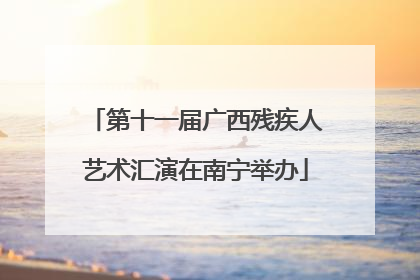 第十一届广西残疾人艺术汇演在南宁举办