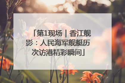 第1现场｜香江舰影：人民海军舰艇历次访港精彩瞬间