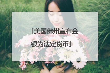 美国佛州宣布金银为法定货币