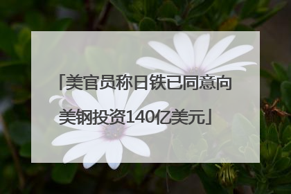 美官员称日铁已同意向美钢投资140亿美元