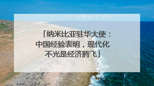纳米比亚驻华大使：中国经验表明，现代化不光是经济腾飞