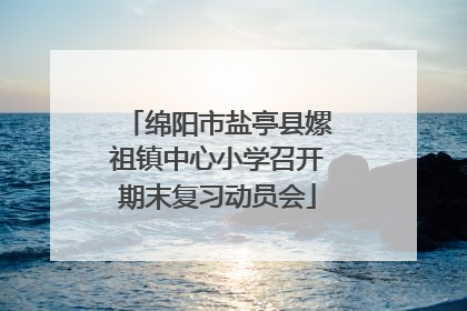 绵阳市盐亭县嫘祖镇中心小学召开期末复习动员会