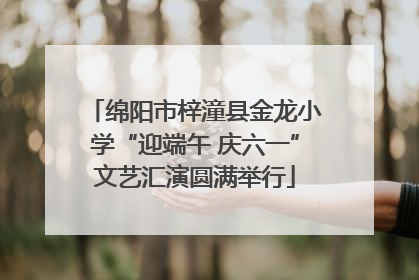 绵阳市梓潼县金龙小学“迎端午 庆六一”文艺汇演圆满举行