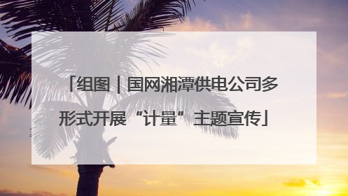 组图｜国网湘潭供电公司多形式开展“计量”主题宣传