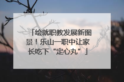 绘就职教发展新图景！乐山一职中让家长吃下“定心丸”