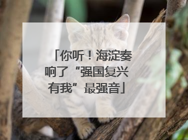 你听！海淀奏响了“强国复兴有我”最强音