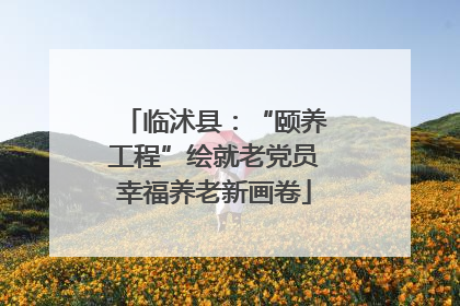 临沭县：“颐养工程”绘就老党员幸福养老新画卷