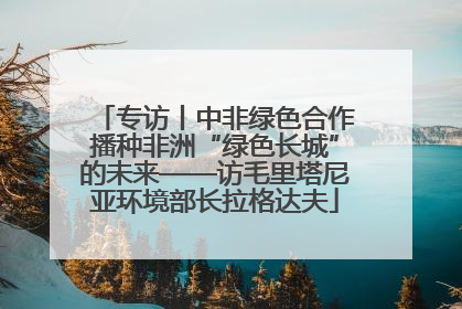 专访丨中非绿色合作播种非洲“绿色长城”的未来——访毛里塔尼亚环境部长拉格达夫