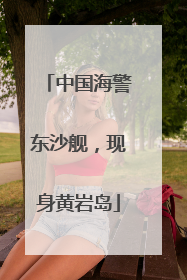 中国海警东沙舰，现身黄岩岛