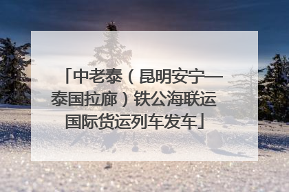 中老泰（昆明安宁—泰国拉廊）铁公海联运国际货运列车发车