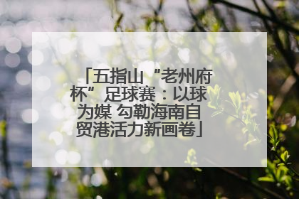 五指山“老州府杯”足球赛：以球为媒 勾勒海南自贸港活力新画卷