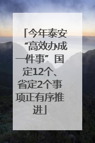 今年泰安“高效办成一件事”国定12个、省定2个事项正有序推进