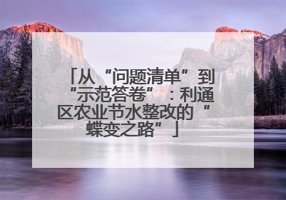 从“问题清单”到“示范答卷”：利通区农业节水整改的“蝶变之路”