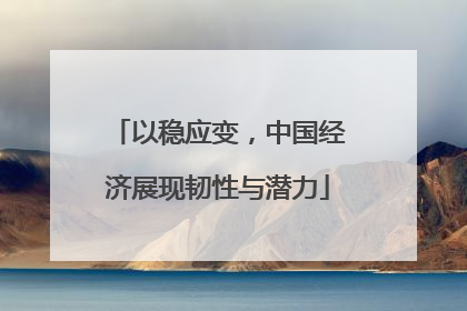 以稳应变,中国经济展现韧性与潜力
