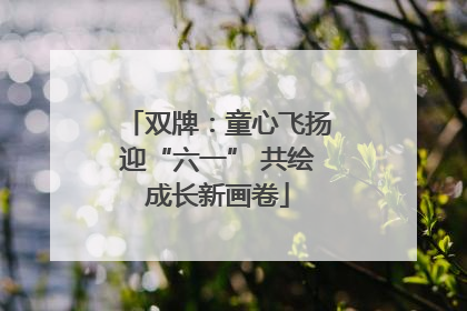 双牌：童心飞扬迎“六一” 共绘成长新画卷