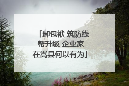 卸包袱 筑防线 帮升级 企业家在嵩县何以有为