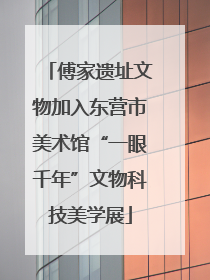 傅家遗址文物加入东营市美术馆“一眼千年”文物科技美学展