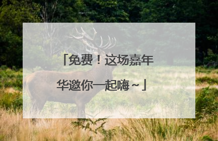免费！这场嘉年华邀你一起嗨～
