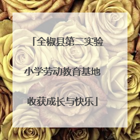 全椒县第二实验小学劳动教育基地收获成长与快乐