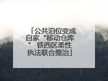 公共泊位变成自家“移动仓库” 铁西区柔性执法联合整治