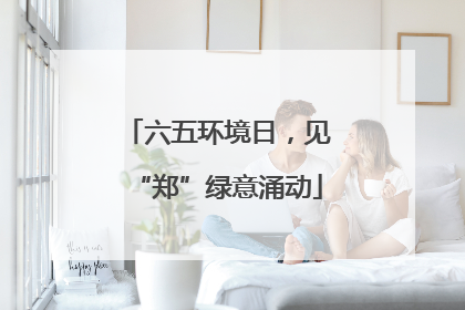 六五环境日，见“郑”绿意涌动