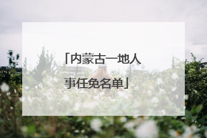 内蒙古一地人事任免名单