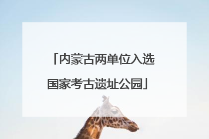 内蒙古两单位入选国家考古遗址公园