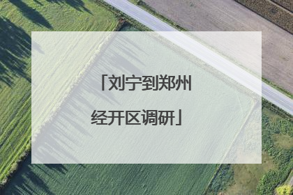 刘宁到郑州经开区调研