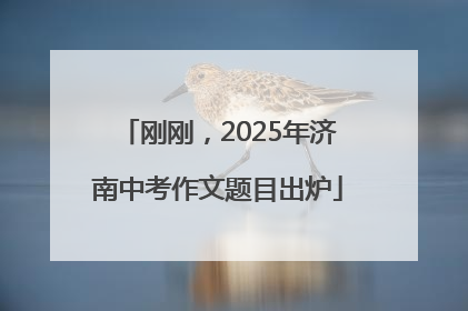 刚刚，2025年济南中考作文题目出炉