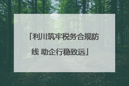 利川筑牢税务合规防线 助企行稳致远