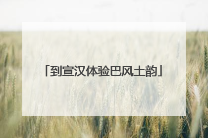 到宣汉体验巴风土韵