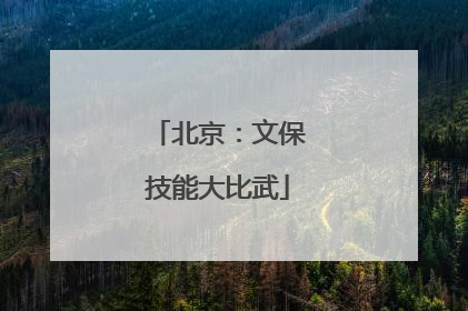 北京：文保技能大比武